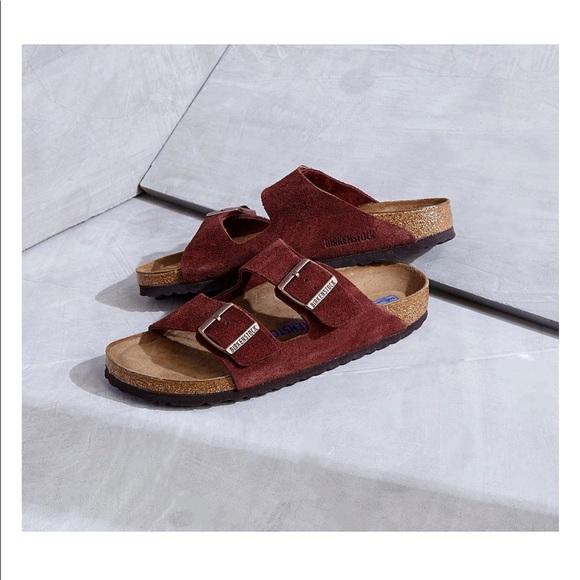 birkenstock arizona port suede